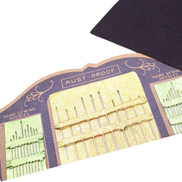 Vintage Food Fair Sewing Needle Book 70 Needles Threader Original Paper -Hey Viv - Picture 6 of 8